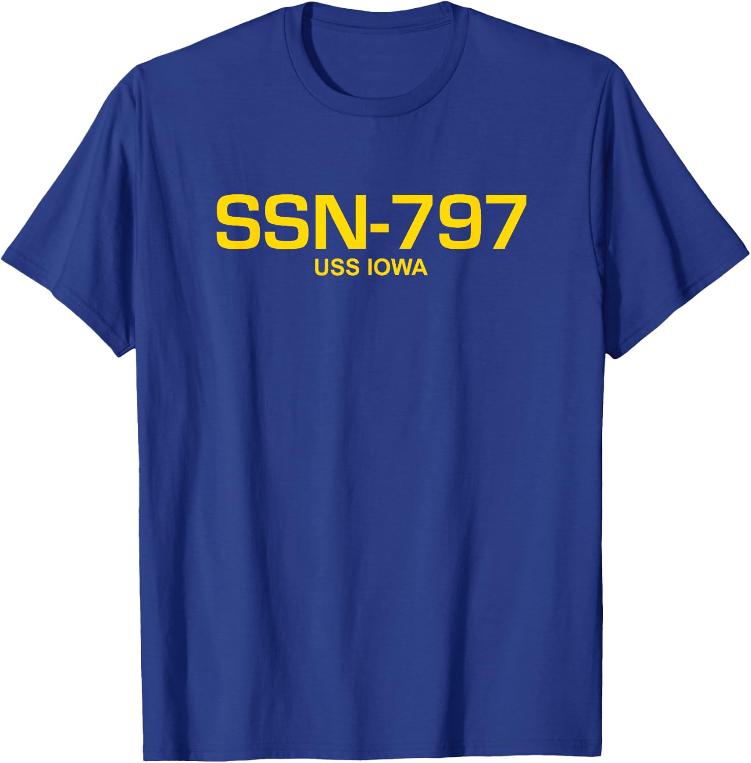 SSN-797 USS Iowa T-Shirt - T-Shirt | Royal