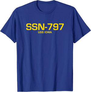 SSN-797 USS Iowa T-Shirt - T-Shirt | Royal