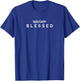 Blessed Christian Minimalist Religious Faith Gift T-Shirt - T-Shirt | Royal