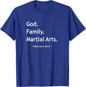 Christian Faith Jesus Christianity God Family Martial Arts T-Shirt - T-Shirt | Royal