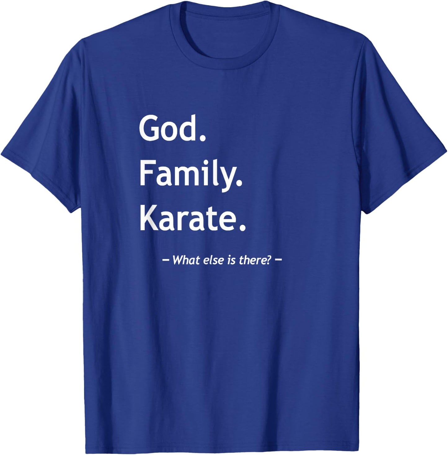 Christian Faith Jesus Christianity God Family Karate T-Shirt - T-Shirt | Royal