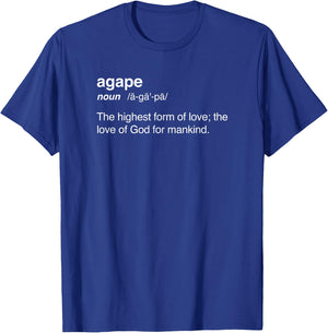 Proud Christian in Jesus - Agape Definition T-Shirt - T-Shirt | Royal