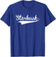 STARBUCK Baseball Vintage Retro Font T-Shirt - T-Shirt | Royal