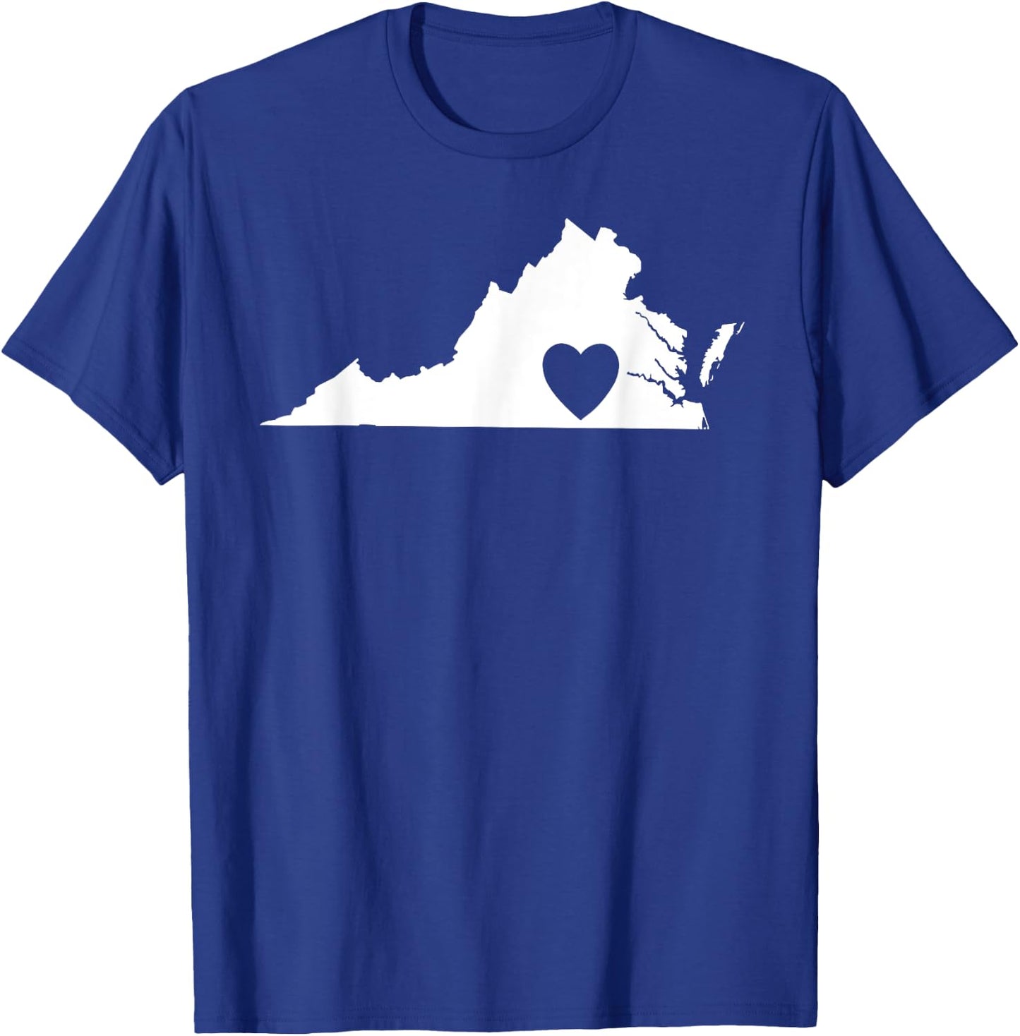 Virginia Lovers State Heart | Vintage Throwback Gift T-Shirt - T-Shirt | Royal