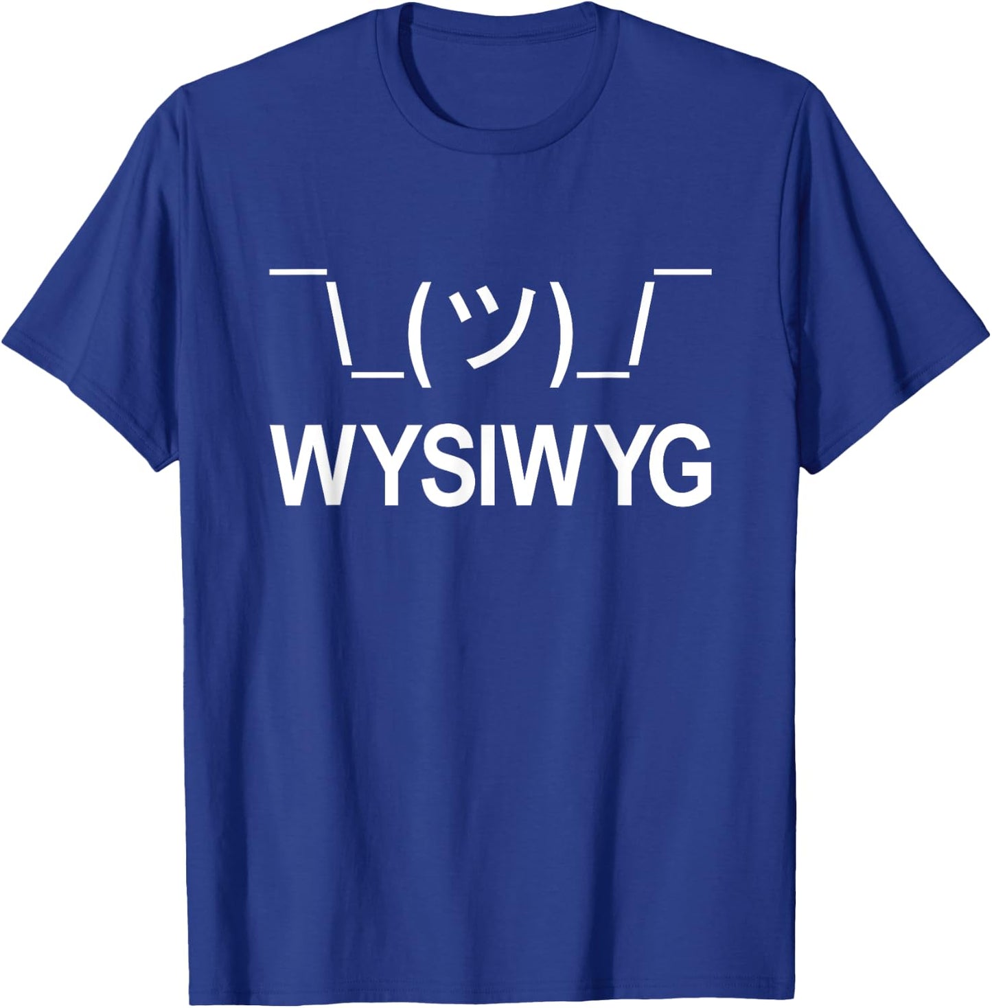 WYSIWYG Geeky Qwerty Key Combo Shoulder Shrug T-Shirt - T-Shirt | Royal