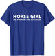 Horseback Riding Girl Horse Girl T-Shirt - T-Shirt | Royal