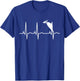 Pileated Woodpecker Shirt - Bird Lover Heartbeat Gift T-Shirt - T-Shirt | Royal