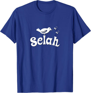 Selah Psalms Christian Design for Bird Lovers T-Shirt - T-Shirt | Royal