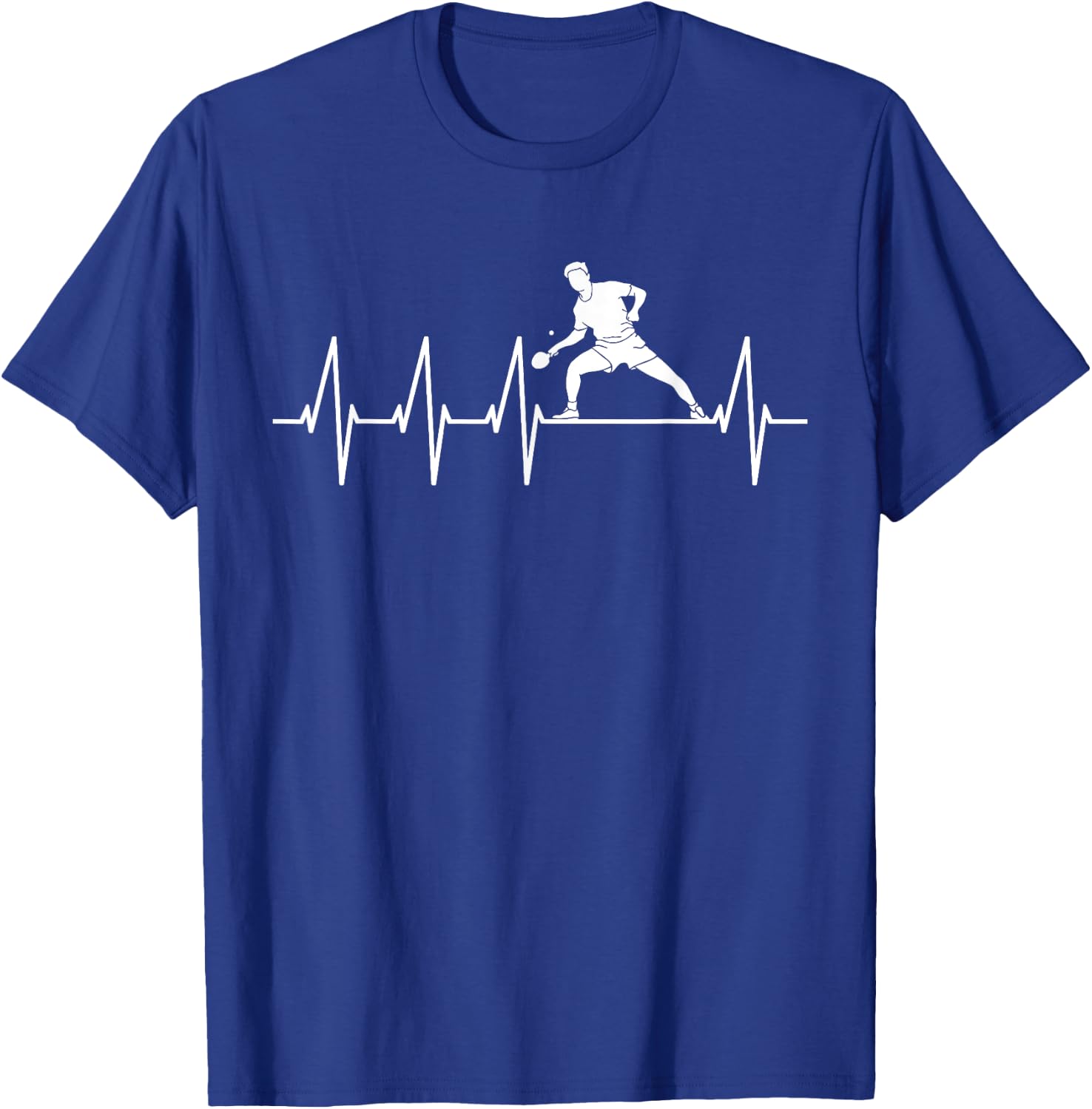 Table tennis heartbeat butterfly table tennis player T-Shirt - T-Shirt | Royal
