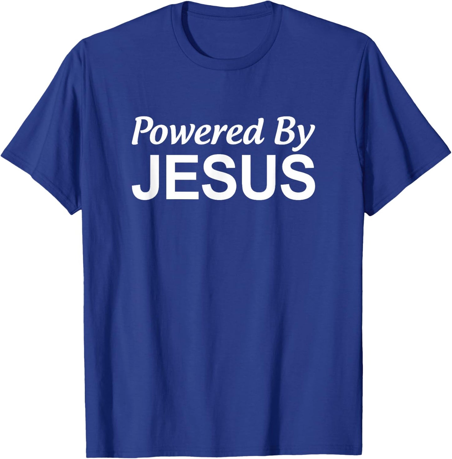 Powered By Jesus T-Shirt - T-Shirt | Royal