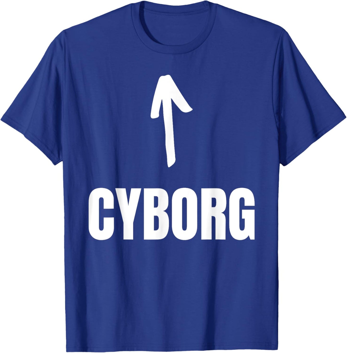 Halloween Cyborg - -Adults, Kids - Black - Short Sleeve - - Small - Funny Cyborg Design T-Shirt - T-Shirt | Royal