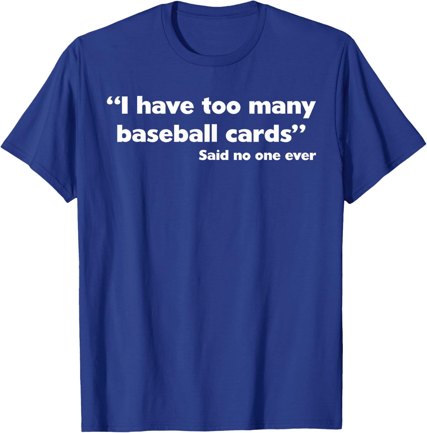 Funny Baseball Card Women Baseball Card Collecting T-Shirt - T-Shirt | Royal