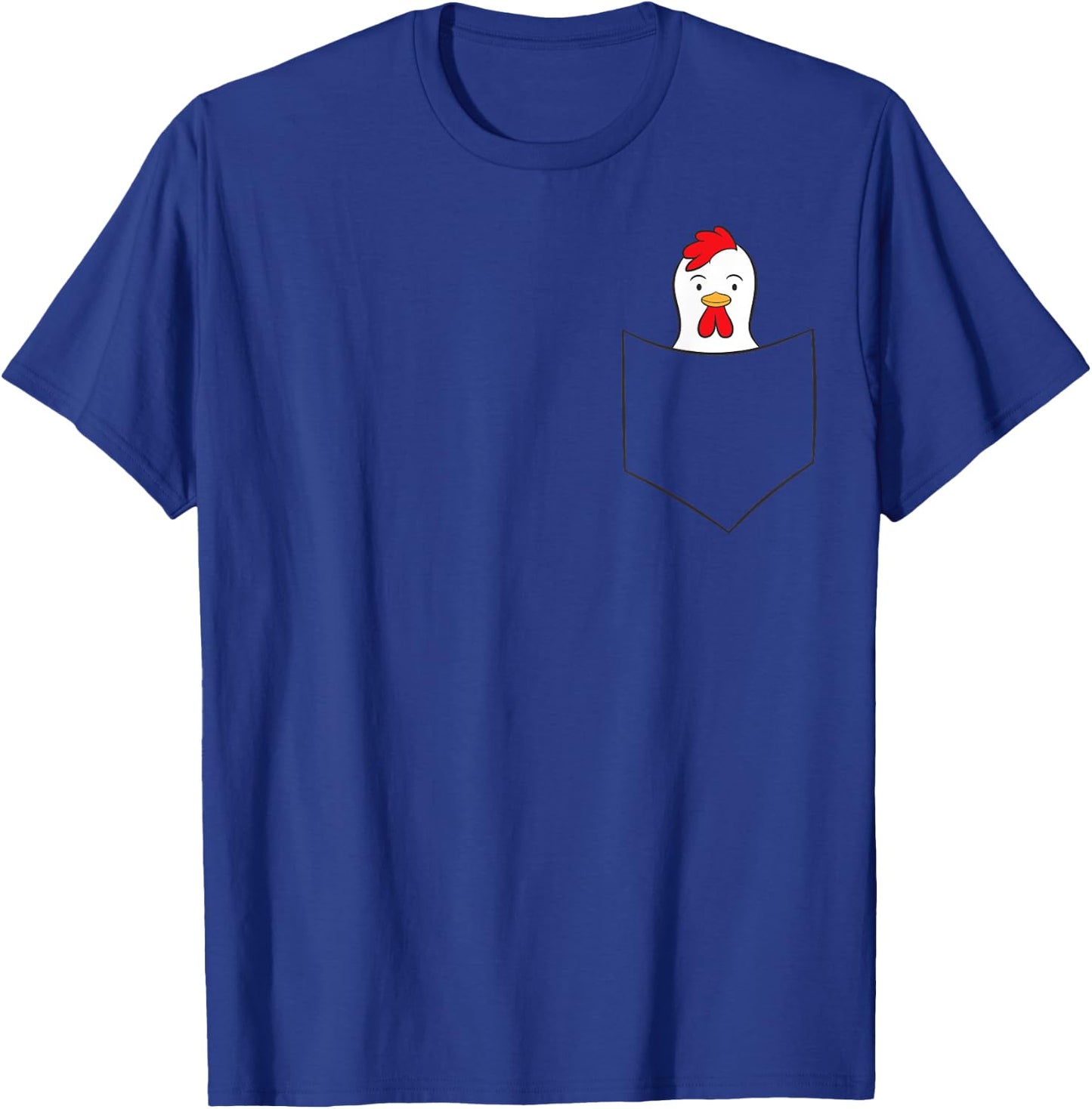 Chicken Pocket Chicken In A Pocket Rooster T-Shirt - T-Shirt | Royal