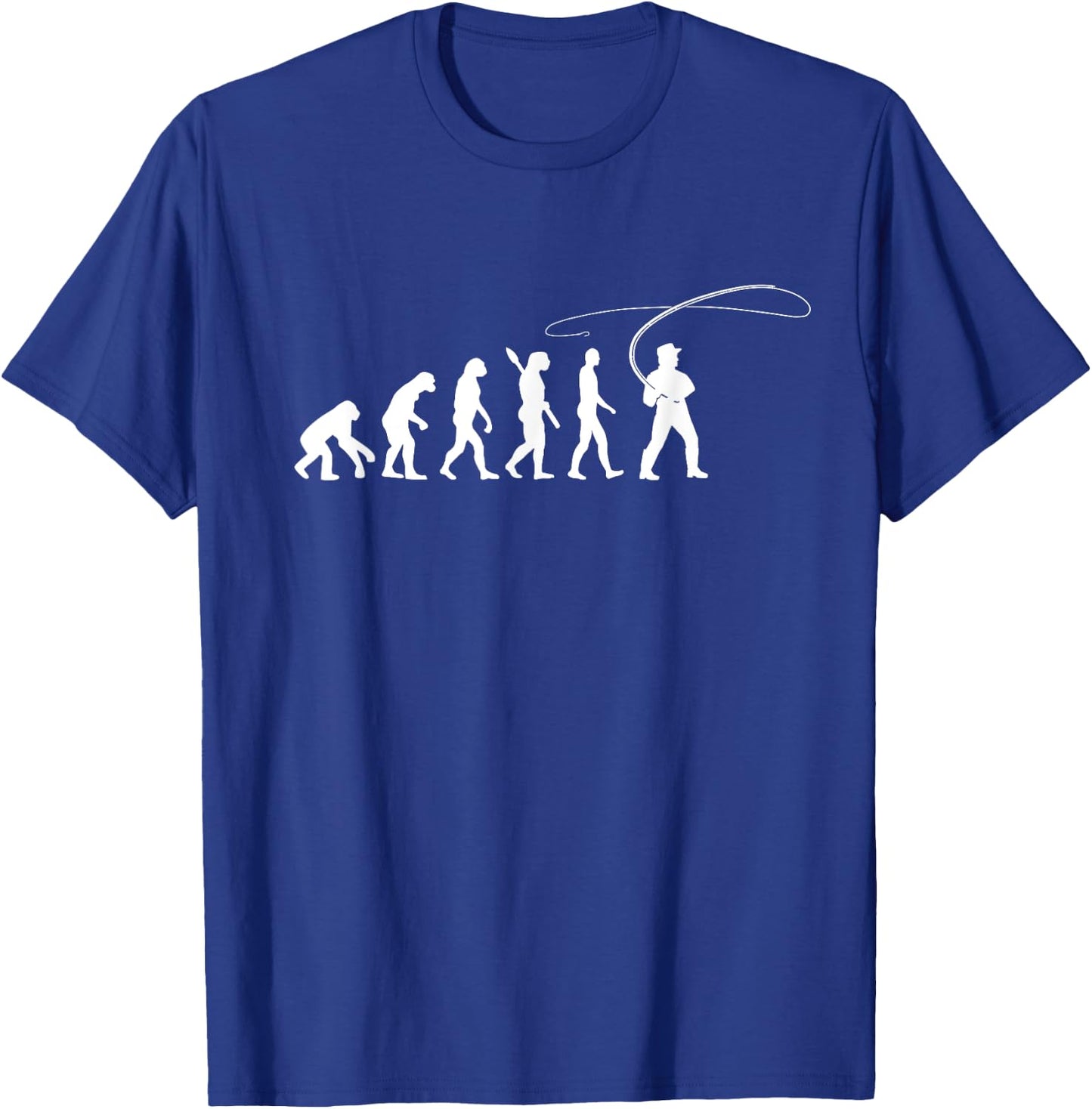 Fly Fishing evolution T-Shirt - T-Shirt | Royal