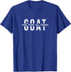 G.O.A.T God Over All Things Christ Jesus Blessed Christians T-Shirt - T-Shirt | Royal