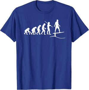 Funny Foils Surfing Boarding Evolution Wave Surf Foiling T-Shirt - T-Shirt | Royal