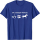 I'm A Simple Woman Loves Coffee Dog Horseback Riding Horse T-Shirt - T-Shirt | Royal