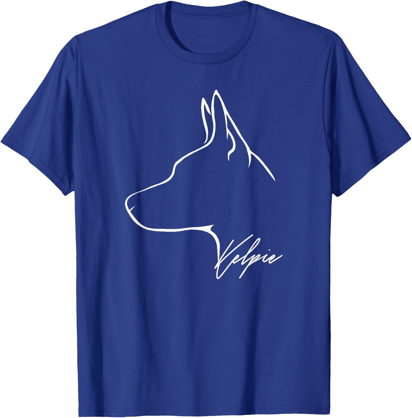 Proud Kelpie profile dog mom gift Australian Kelpie lover Women Girls Kids T-Shirt - T-Shirt | Royal
