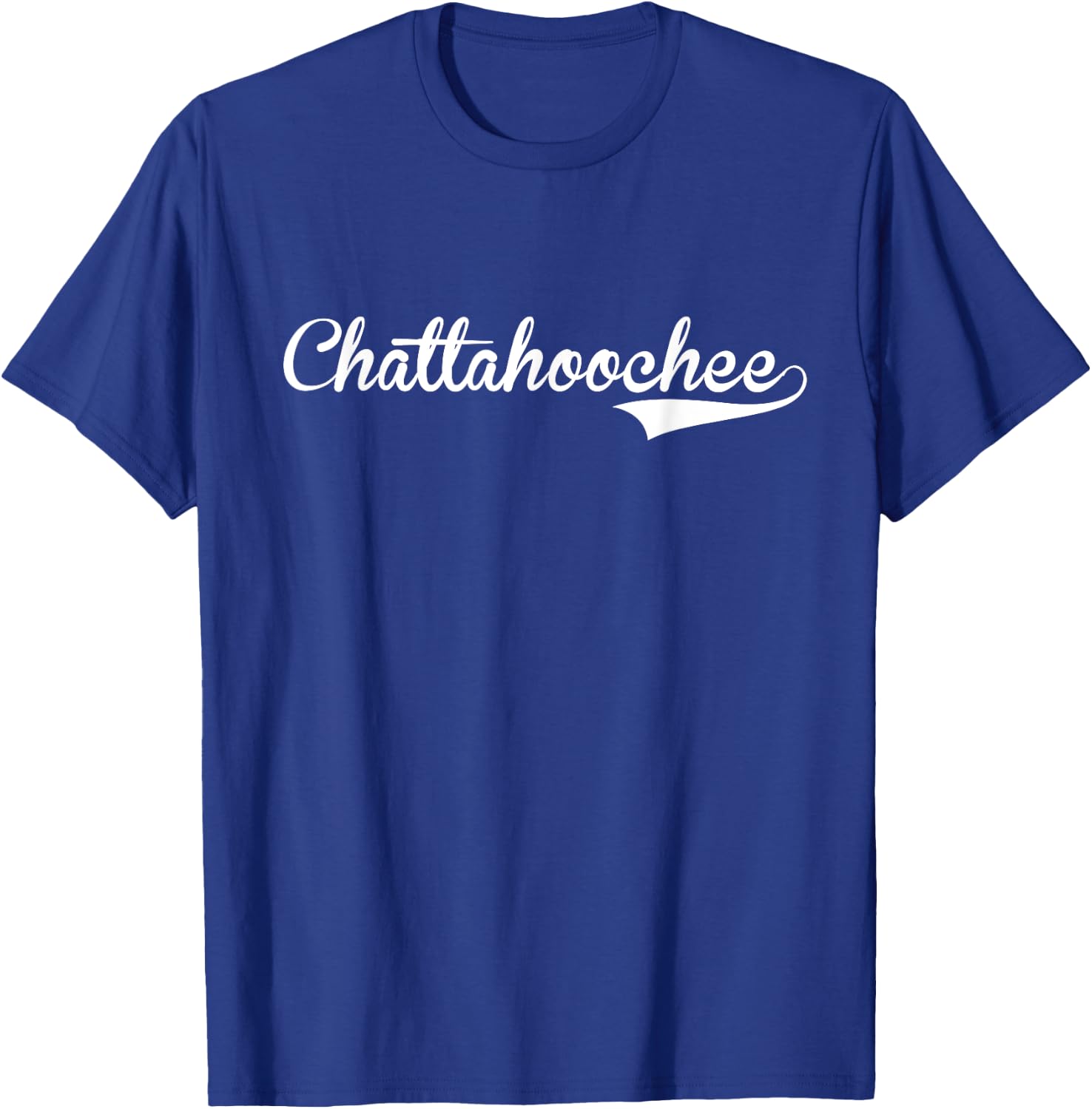 CHATTAHOOCHEE Baseball Vintage Retro Font T-Shirt - T-Shirt | Royal