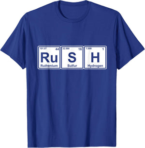 Rush (Ru-S-H) Periodic Table Elements Shirt T-Shirt - T-Shirt | Royal