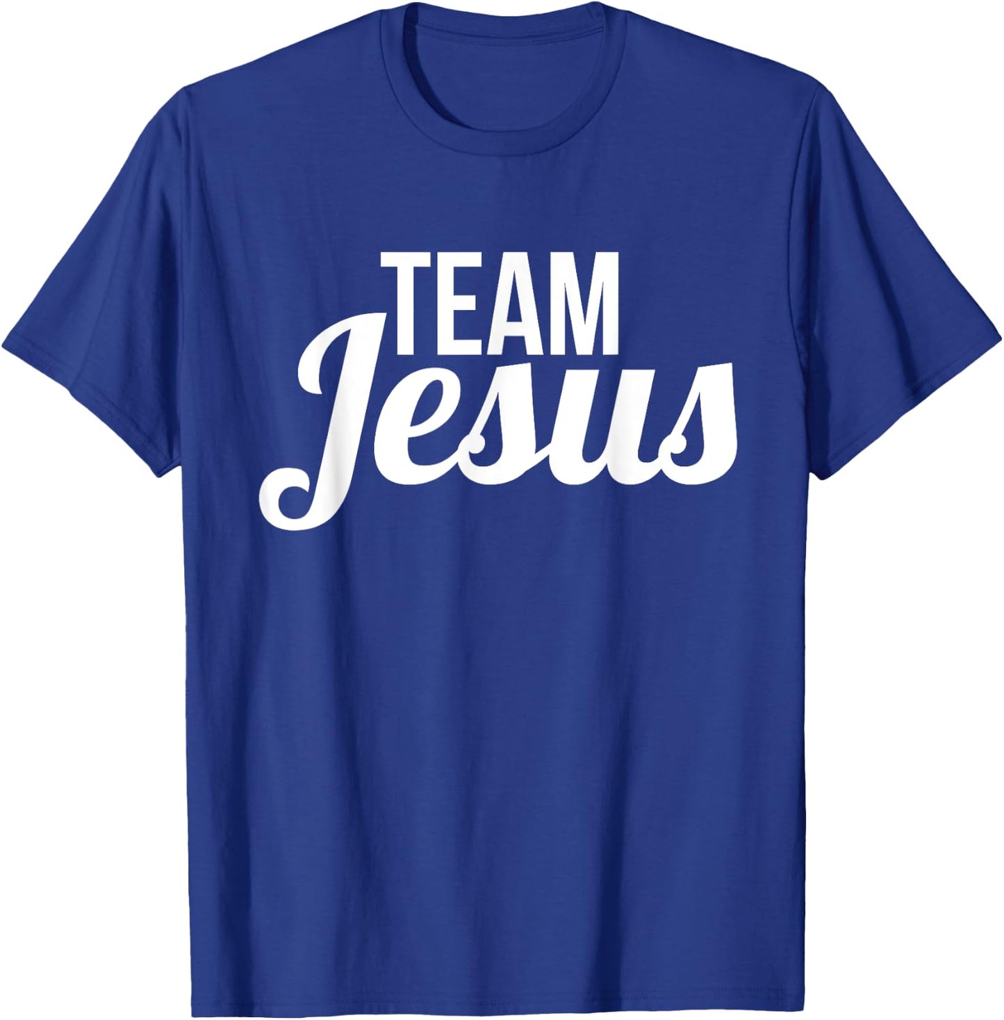 Team Jesus Shirt Vintage Bold Cool Christian T-Shirt - T-Shirt | Royal