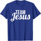 Team Jesus Shirt Vintage Bold Cool Christian T-Shirt - T-Shirt | Royal