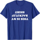 This is My Backflip Shirt Funny Upside Down Text Graphic T-Shirt - T-Shirt | Royal