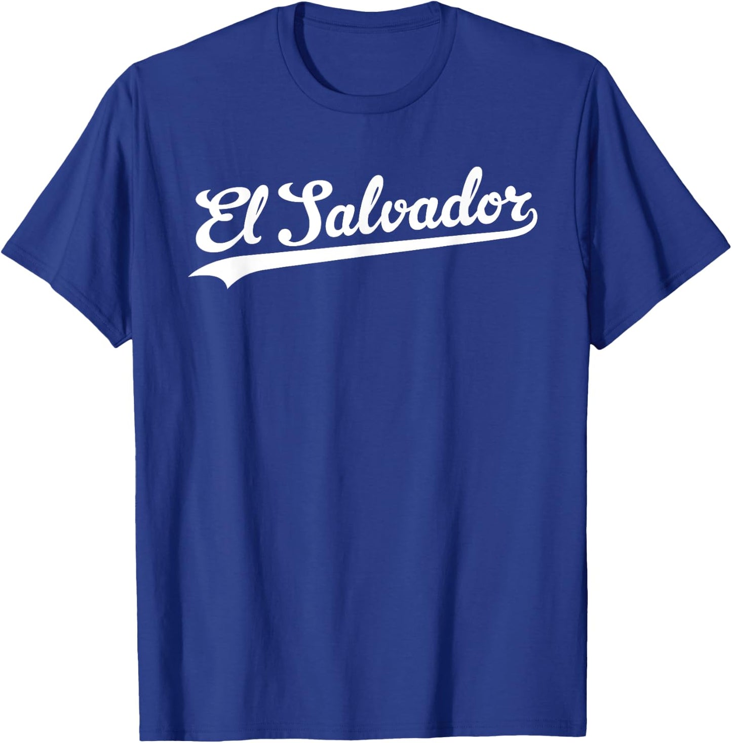 El Salvador Baseball Jersey Script Vintage Retro Style T-Shirt - T-Shirt | Royal