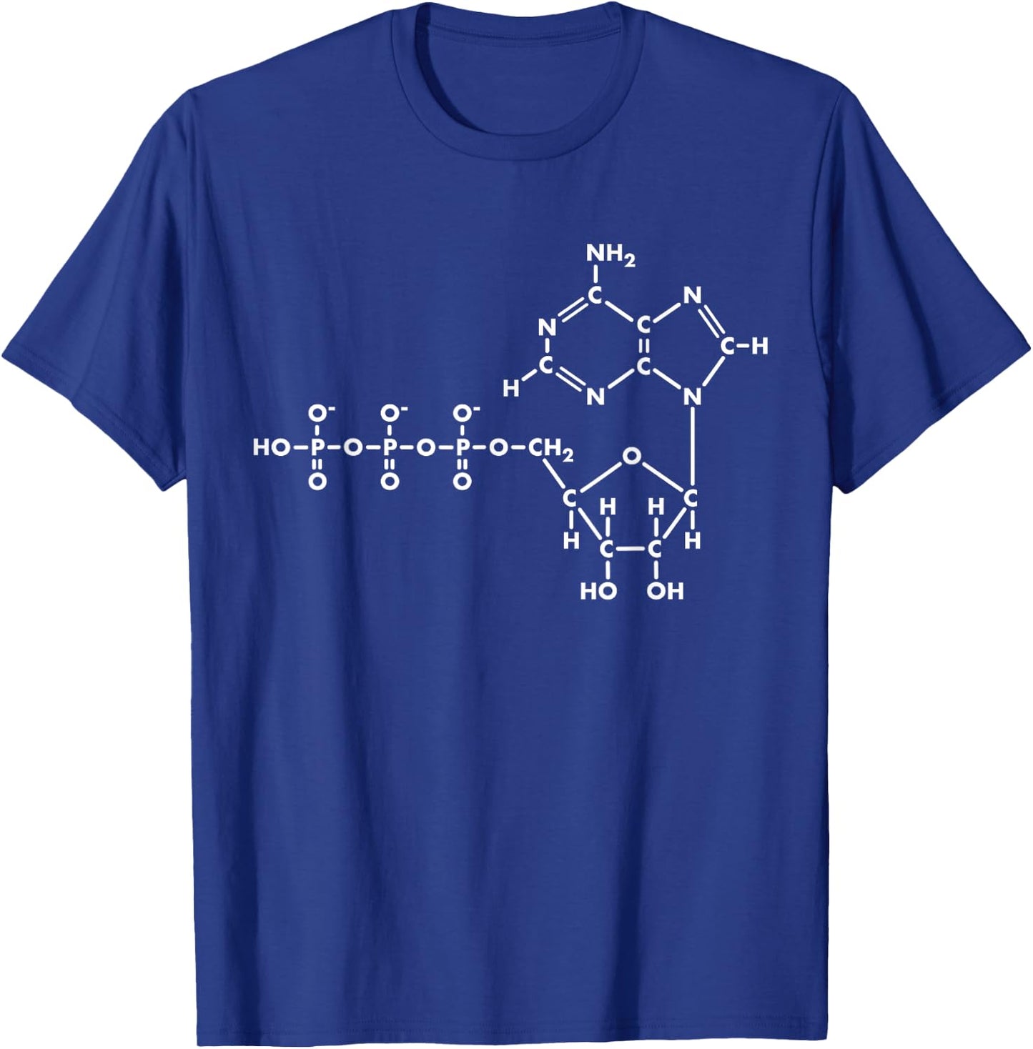 Adenosine Triphosphate ATP Organic Chemistry T-Shirt - T-Shirt | Royal
