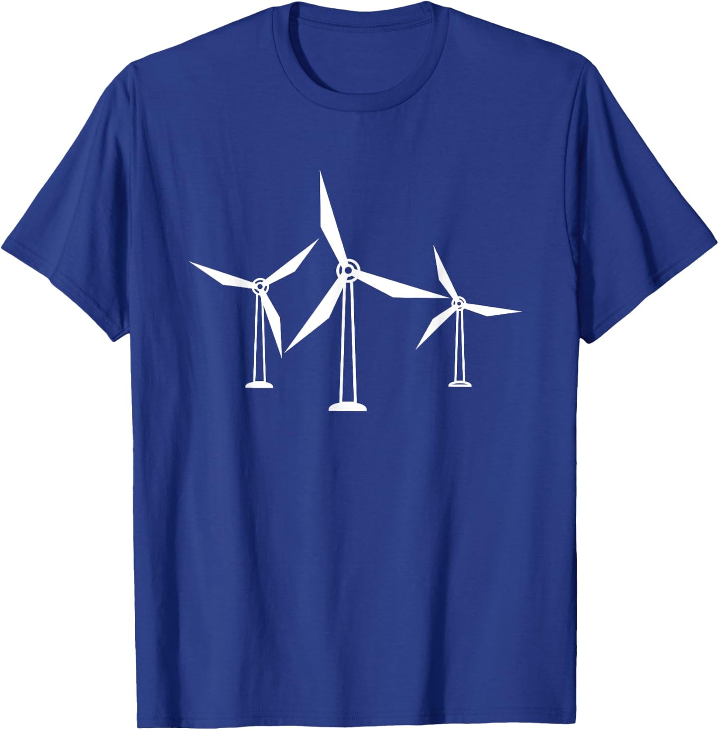 Funny Renewable Energy Solar Wind Windmill Turbine Farm Gift T-Shirt - T-Shirt | Royal