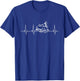 Catfish Fishing Heartbeat T-Shirt - T-Shirt | Royal