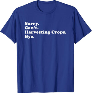 Funny Crop Harvesting Farmer Gift or Women T-Shirt - T-Shirt | Royal