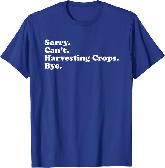 Funny Crop Harvesting Farmer Gift or Women T-Shirt - T-Shirt | Royal