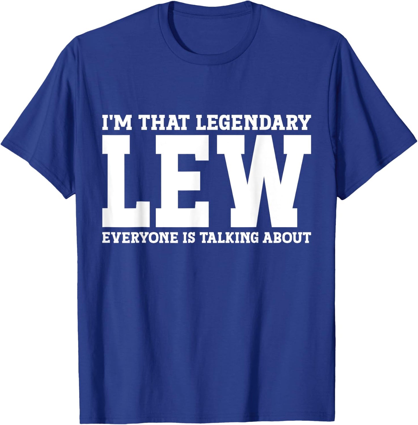 Lew Surname Funny Team Family Last Name Lew T-Shirt - T-Shirt | Royal