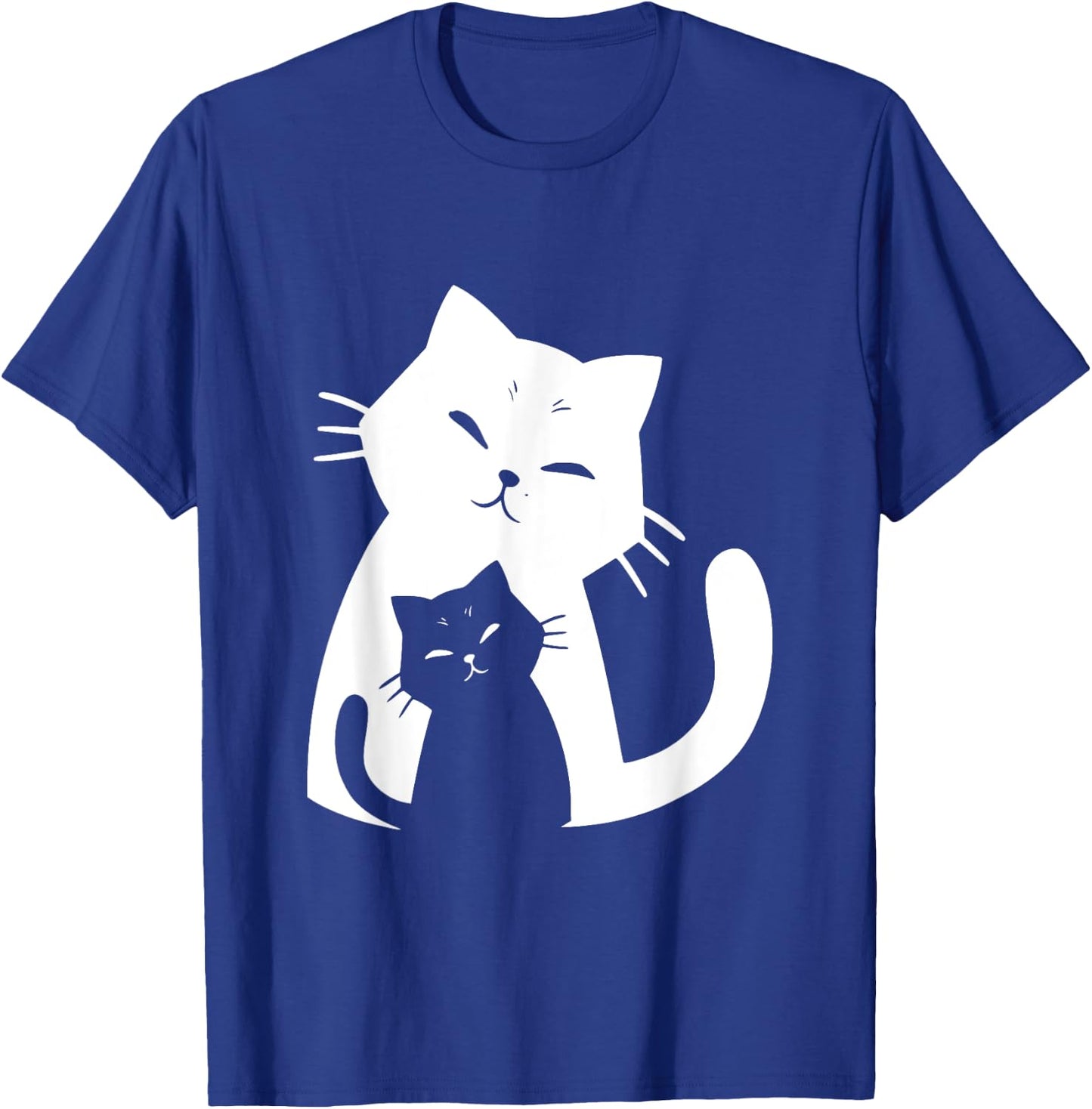 Black Cat and White Cat Women Girls Kids T-Shirt - T-Shirt | Royal