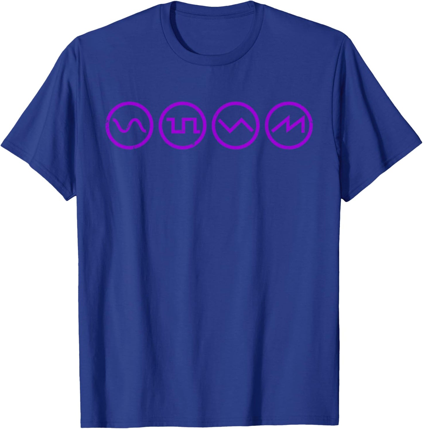 Waveform Waveform Techno Synthesizer Synth Analogue T-Shirt - T-Shirt | Royal