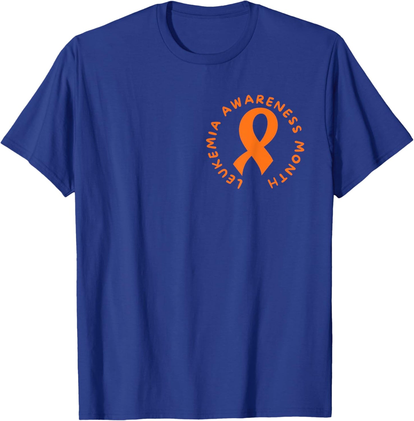 Orange Ribbon Leukemia Blood Cancer Awareness Month T-Shirt - T-Shirt | Royal