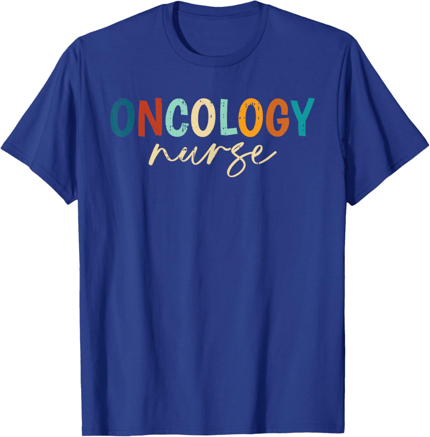 Oncology Nurse Retro Registered RN Medical Nursing Student T-Shirt - T-Shirt | Royal