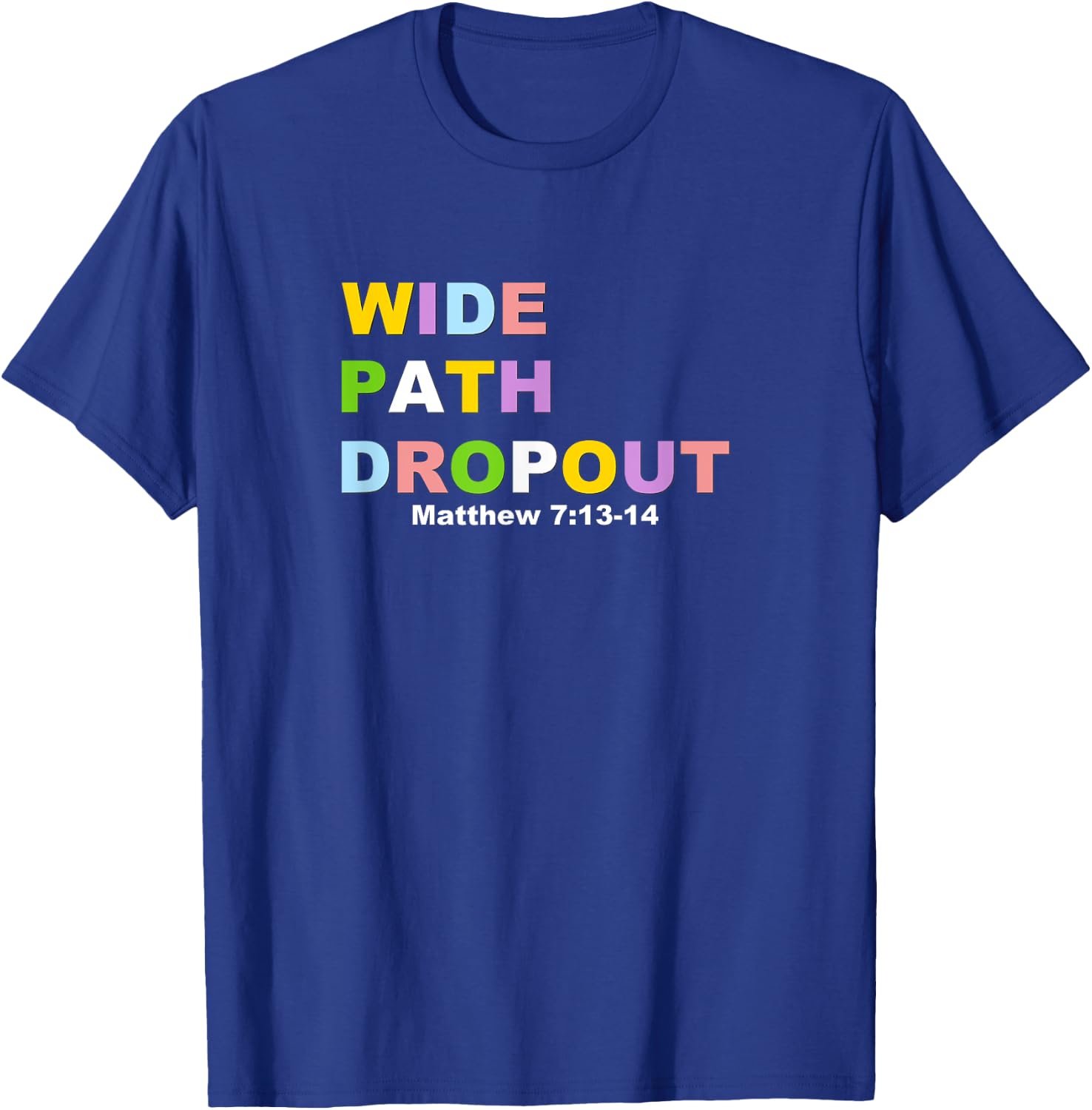 Wide Path Dropout T-Shirt - T-Shirt | Royal