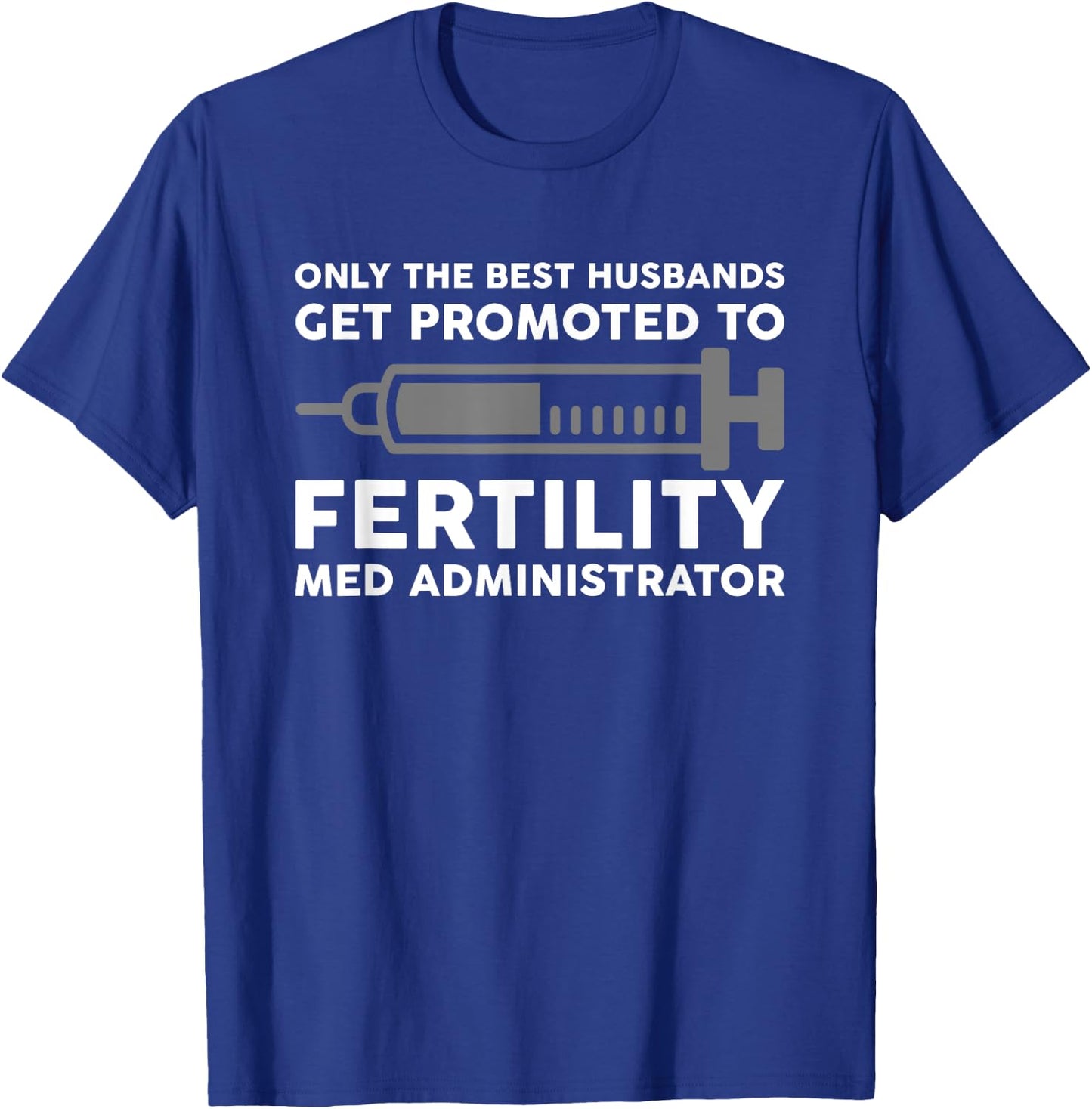 IVF Mom & Dad Warrior Funny Transfer Day Gag Gift Men Women T-Shirt - T-Shirt | Royal