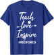 Teach Love Inspire Teacher Red For Ed T-Shirt - T-Shirt | Royal