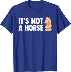 Funny Chess Knight Pieces Board Game Lover Player Horse Gift T-Shirt - T-Shirt | Royal