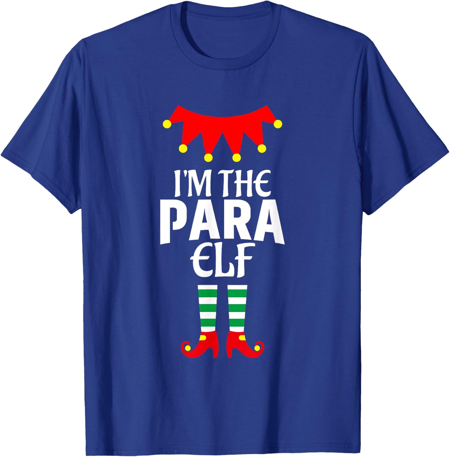 Matching Family Group Funny I'm The Para Elf Christmas T-Shirt - T-Shirt | Royal