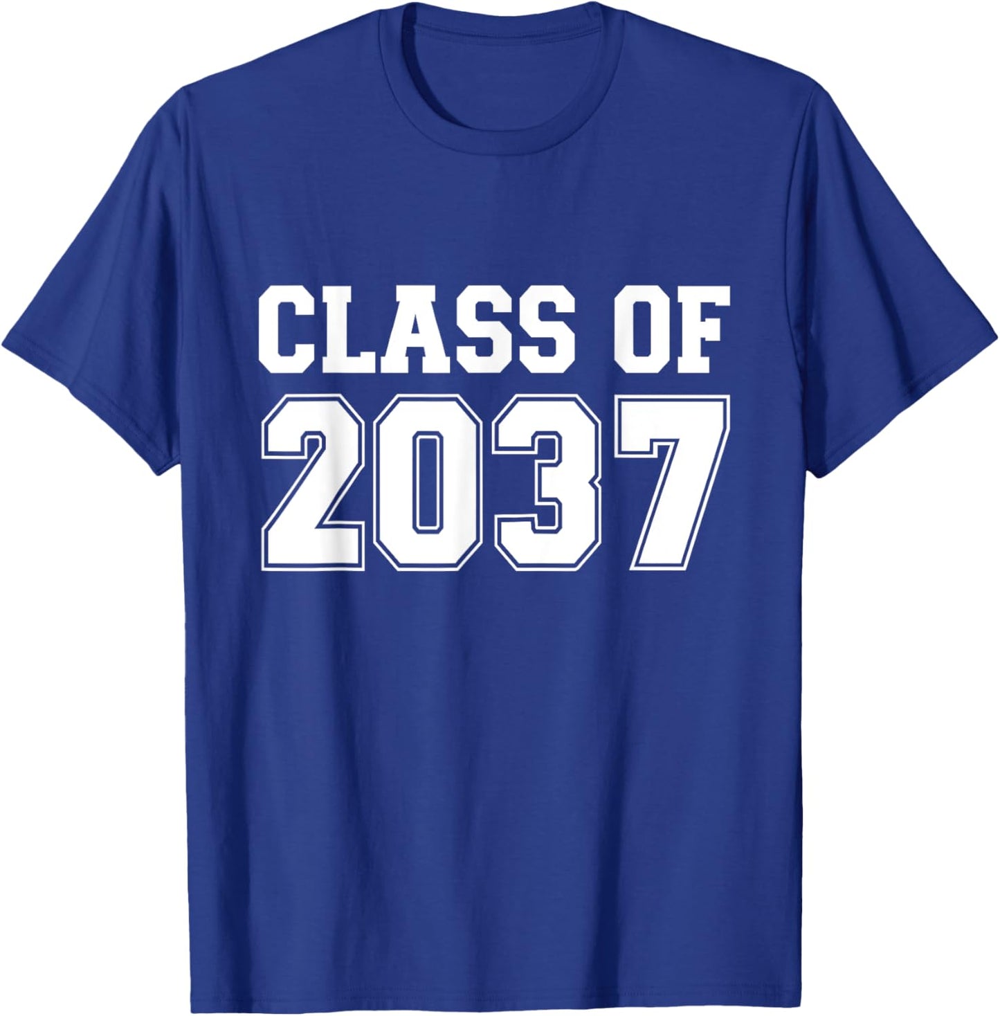 Grow with me class of 2037 vintage graduation preschool T-Shirt - T-Shirt | Royal