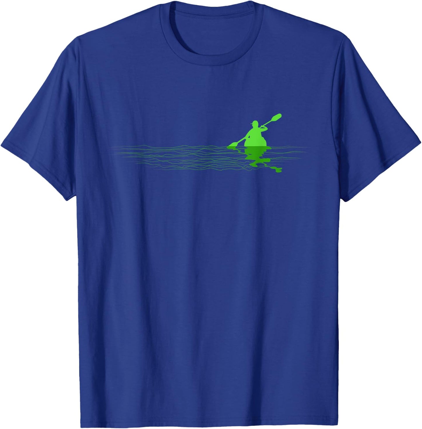Kayak Boat Kayaking Paddling Graphic Kayaker T-Shirt - T-Shirt | Royal