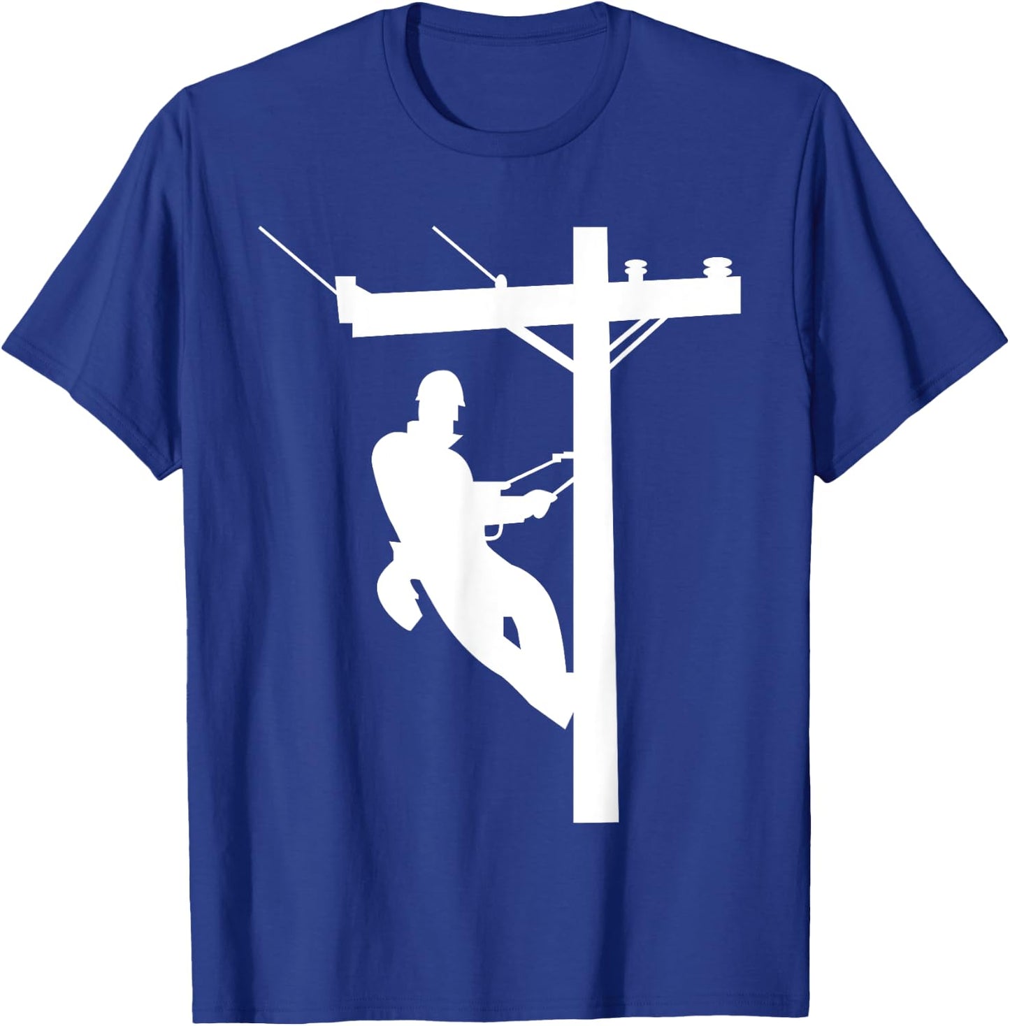Lineman | Electric Cable Lineman Gift T-Shirt - T-Shirt | Royal