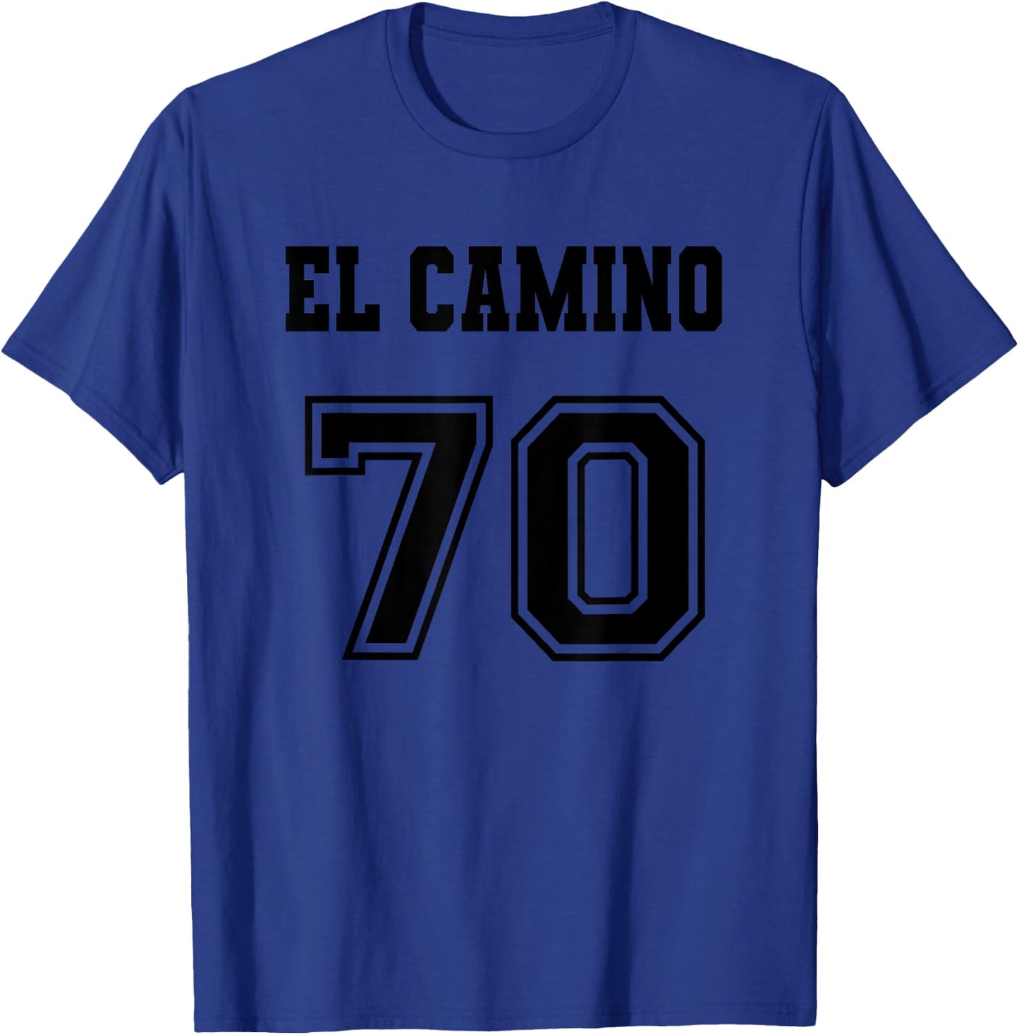 Jersey Style El Camino 70 1970 Old School Muscle Pickup Car T-Shirt - T-Shirt | Royal
