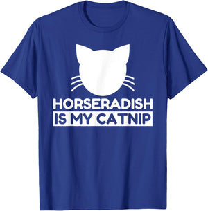 Horseradish Lover Funny Cute Cat Gifts T-Shirt - T-Shirt | Royal