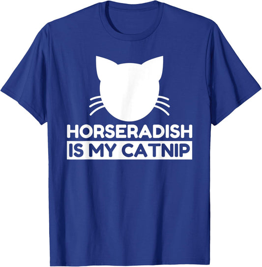 Horseradish Lover Funny Cute Cat Gifts T-Shirt - T-Shirt | Royal