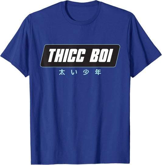 Thicc Boi Sarcastic Pastel Goth & Kawaii Japanese Gift T-Shirt - T-Shirt | Royal